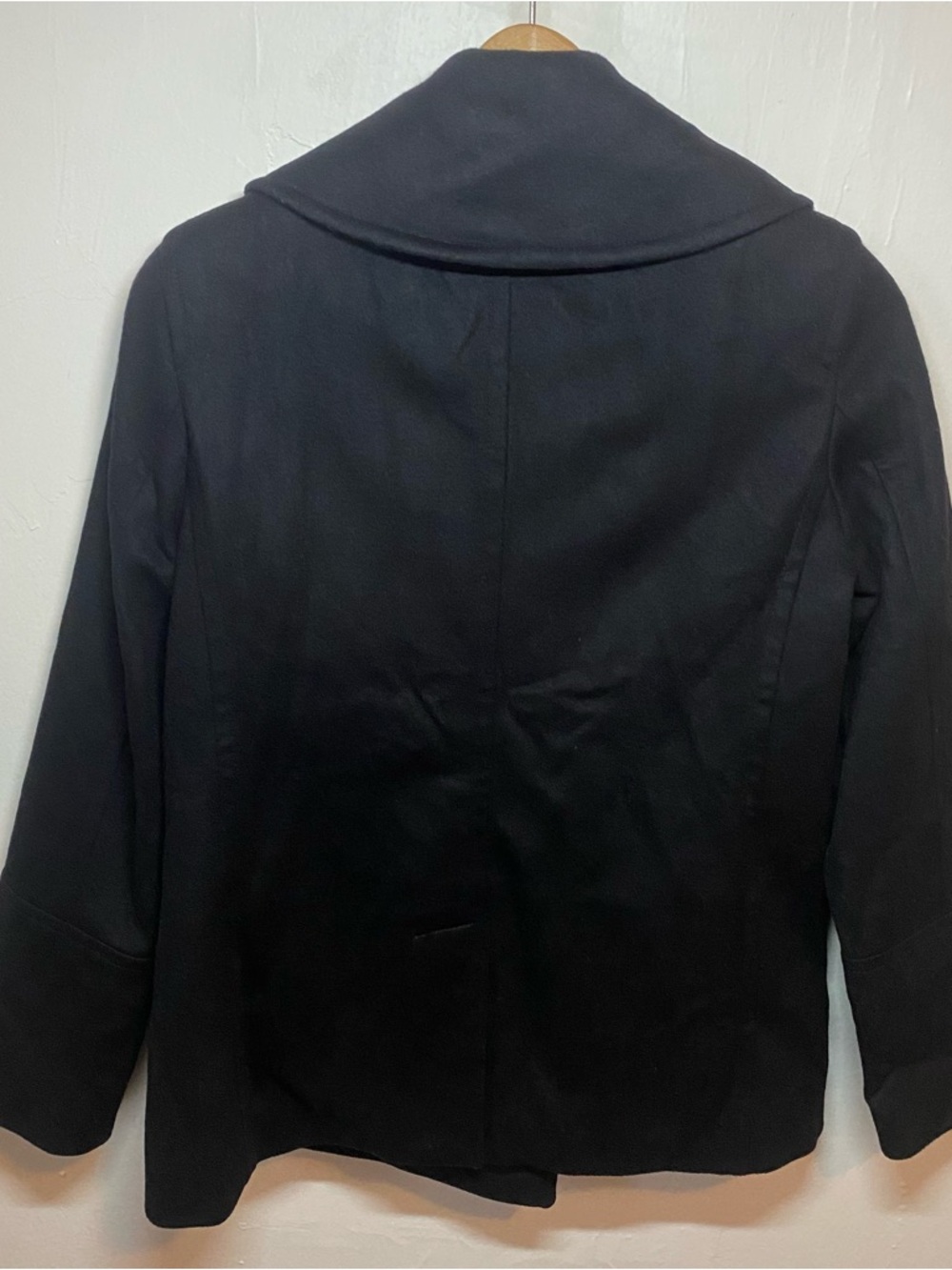 Burberry London Wool Cashmere Peacoat Women’s US 4 Black Double Breasted Luxury - Picture 12 of 16